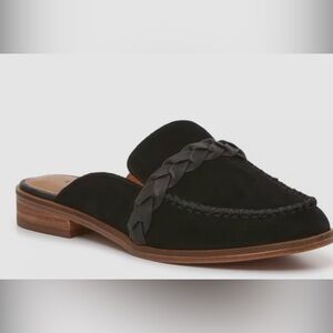 Lucky Brand Black Panlin Mule